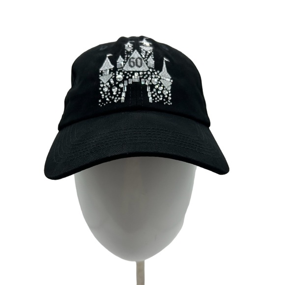 Disney Adult 60th Anniversary Celebration Black Hat with Embroidered Crystals - Picture 3 of 7
